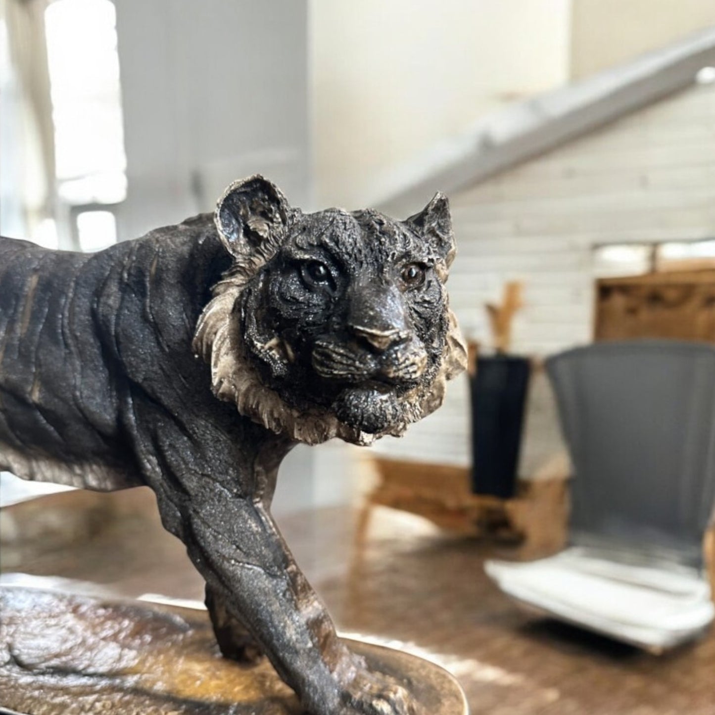 Midnight Ruler Panther Sculpture
