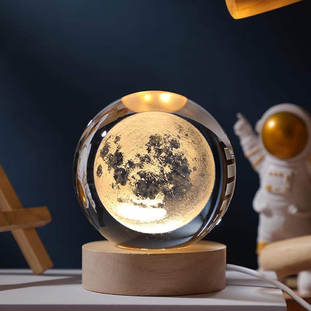 3D Engraved Moon Night Light - Elite Decor