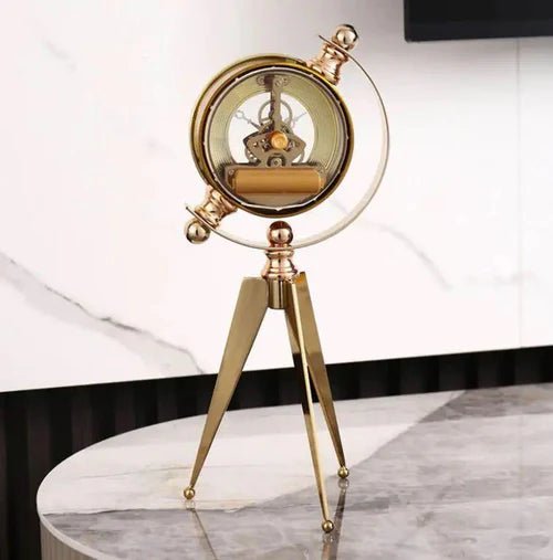 Grandeur Metal Desk Clock – Sophisticated Timepiece - Elite Decor