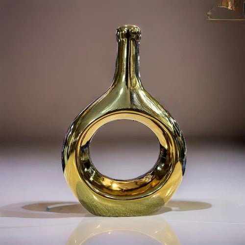 Oval Shape Vase - Elite Decor