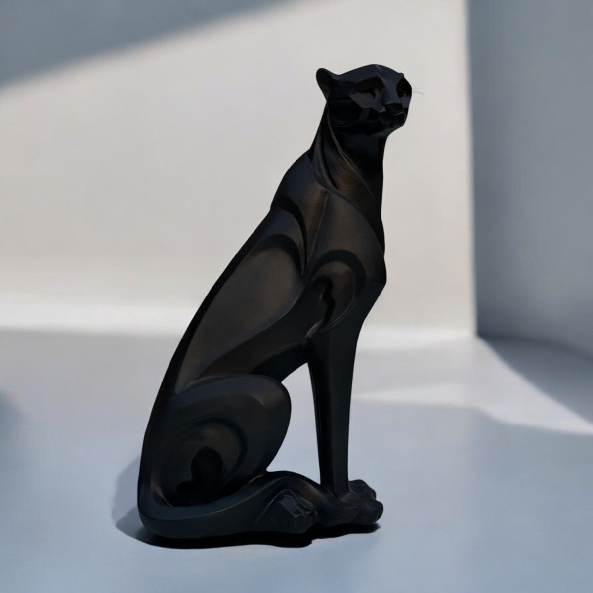 Regal Leopard Sculpture - Elite Decor