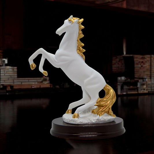 White Resin Horse - Elite Decor