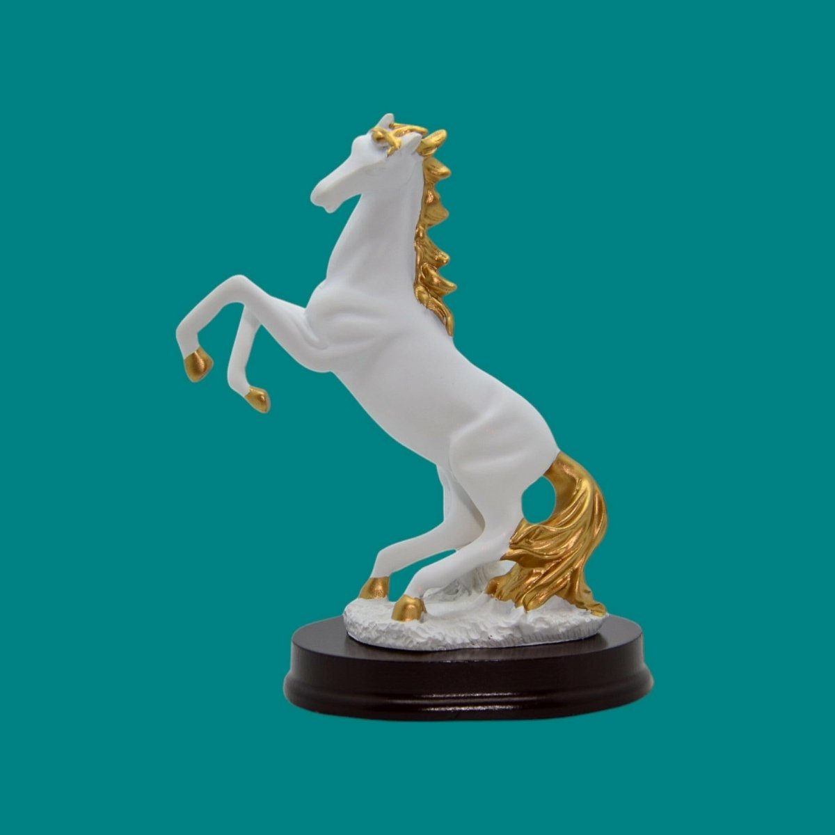 White Resin Horse - Elite Decor